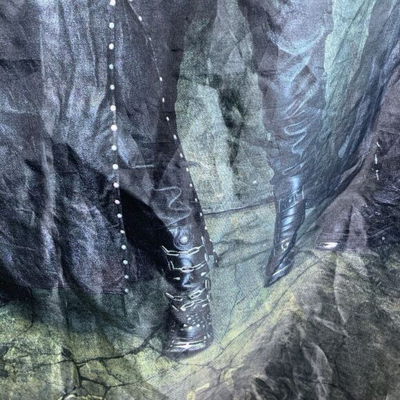 VTG Cradle Of Filth 2004 Coffin Fodder Album Metal Band Wall Hanging/Scarf Italy - Picture 6 of 16